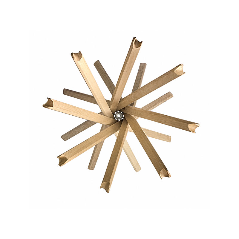 Zanotta Sciangai Porte manteau Bois Chene Accesoire Icônes Angers Nantes Paris Bordeaux Nice Tours Mans Rennes 6