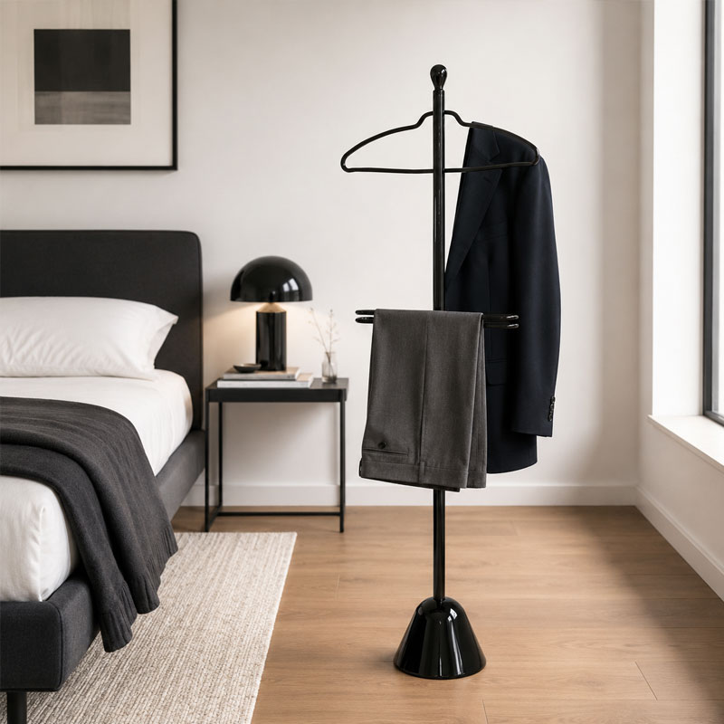 Zanotta Servonotte Valet Servi Acier ceintre Noir Achille Castiglioni Icônes Angers Nantes Paris Bordeaux Tours Mans Rennes Lyon Marseille 7