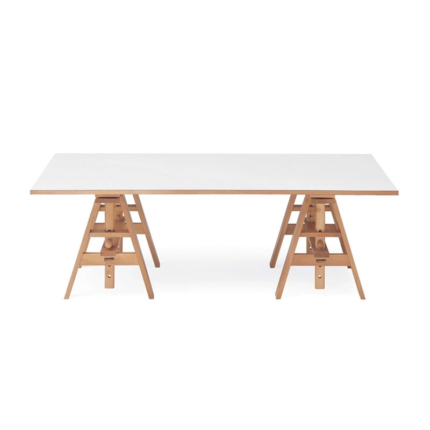 Zanotta Table Leonardo Atelier Artiste Bois Treteaux Peintre Achille Castiglioni Icônes Angers Nantes Paris Bordeaux Tours Mans Rennes Lyon 1