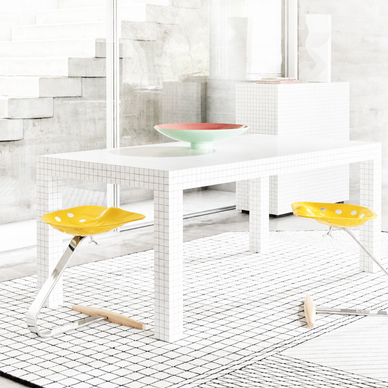 Zanotta Tabouret Mezzadro jaune bois aluminium Castiglioni Icônes Angers Nantes Paris Bordeaux Nice Tours Mans Rennes 47