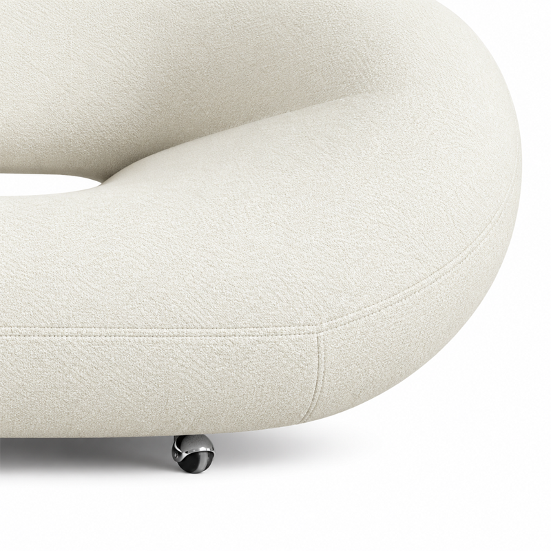Artifort Canapé Chaise Longue Cleopatra Tissu Blanc Divina Geoffrey Harcourt  Icônes Angers Nantes Paris Bordeaux Rennes Lille Marseille Tours 5
