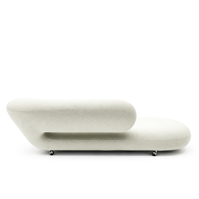 Artifort Canapé Chaise Longue Cleopatra Tissu Blanc Divina Geoffrey Harcourt  Icônes Angers Nantes Paris Bordeaux Rennes Lille Marseille Tours 6