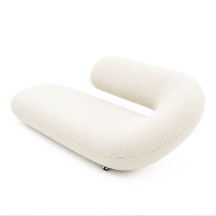 Artifort Canapé Chaise Longue Cleopatra Tissu Blanc Divina Geoffrey Harcourt  Icônes Angers Nantes Paris Bordeaux Rennes Lille Marseille Tours 9