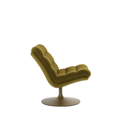 Artifort Fauteuil F506 Vert Olive Kaki Pivotant Geoffrey Harcourt  Icônes Angers Nantes Paris Bordeaux Rennes Mans Tours Cholet Ancenis 2