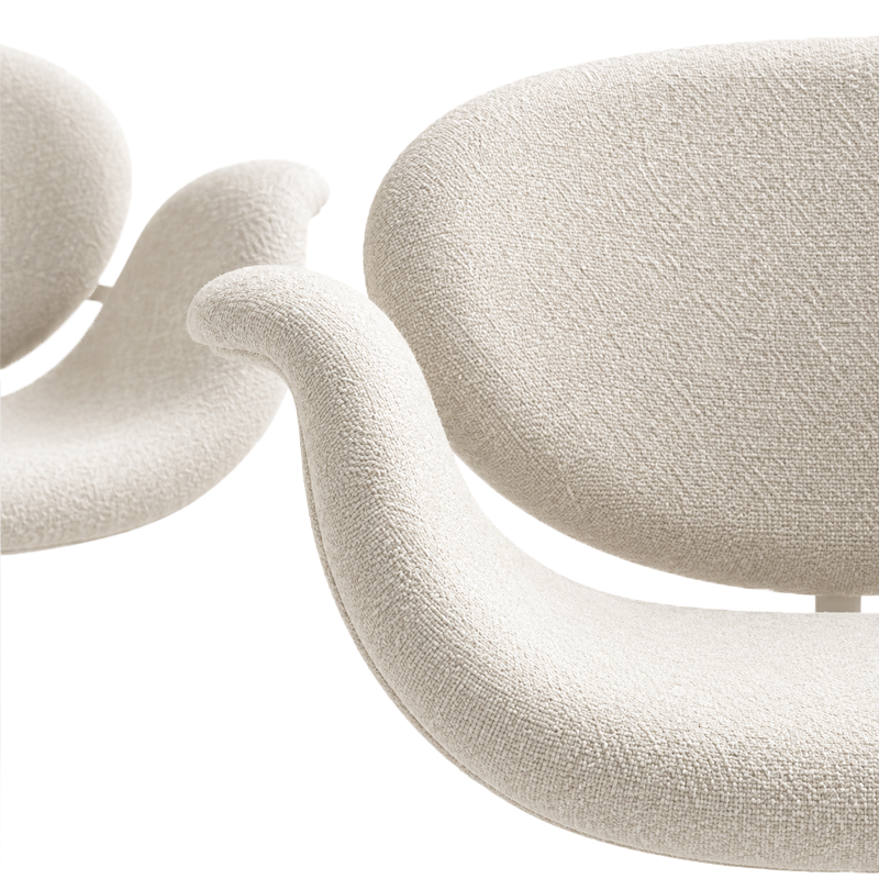 Artifort Little Tulip F163  Fauteuil Pivotant Gris Blanc Pierre Paulin Icônes Angers Nantes Paris Bordeaux Rennes Tours Mans Poitiers 6