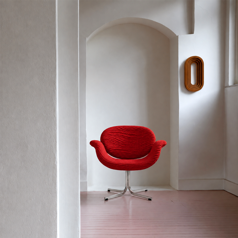 Artifort Little Tulip Fauteuil Edition Anniversaire Kvadrat Rouge Corail Pierre Paulin Icônes Angers Nantes Paris Bordeaux Rennes 2