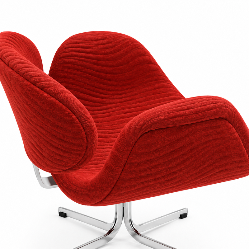 Artifort Little Tulip Fauteuil Edition Anniversaire Kvadrat Rouge Corail Pierre Paulin Icônes Angers Nantes Paris Bordeaux Rennes 7