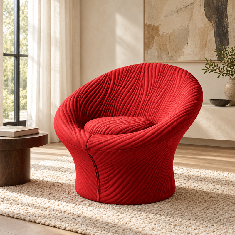 Artifort Mushroom Fauteuil Edition Anniversaire Kvadrat Rouge Corail Pierre Paulin Icônes Angers Nantes Paris Bordeaux lille Tours Caen 5