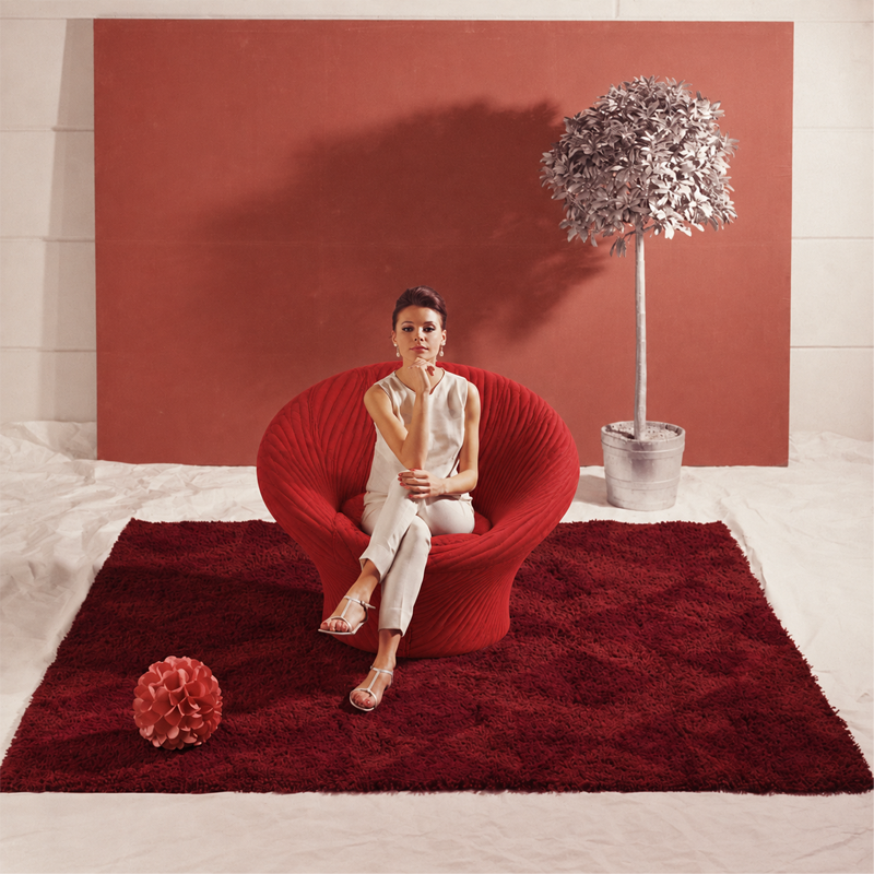 Artifort Mushroom Fauteuil Edition Anniversaire Kvadrat Rouge Corail Pierre Paulin Icônes Angers Nantes Paris Bordeaux lille Tours Caen 6