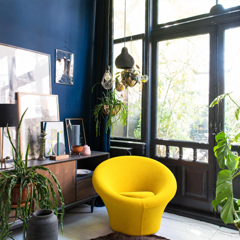 Artifort Mushroom Fauteuil Tonus Jaune 1960 Pierre Paulin dimensions Icônes Angers Nantes Paris Bordeaux Rennes Tours Mans Laval Orleans 4