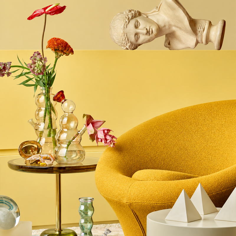 Artifort Mushroom Fauteuil Tonus Jaune 1960 Pierre Paulin dimensions Icônes Angers Nantes Paris Bordeaux Rennes Tours Mans Laval Orleans 7