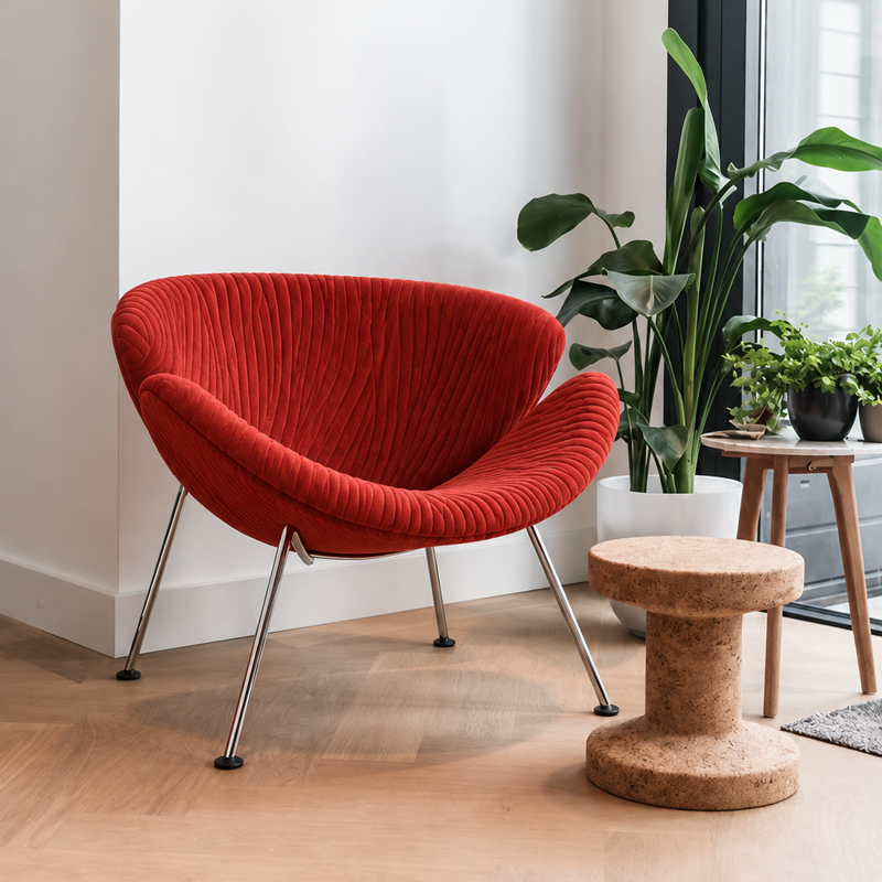 Artifort Orange Slice Fauteuil Edition Anniversaire Kvadrat Rouge Corail Pierre Paulin Icônes Angers Nantes Paris Bordeaux Nice Lyon 4