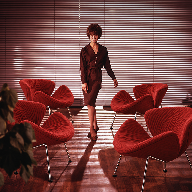 Artifort Orange Slice Fauteuil Edition Anniversaire Kvadrat Rouge Corail Pierre Paulin Icônes Angers Nantes Paris Bordeaux Nice Lyon 7