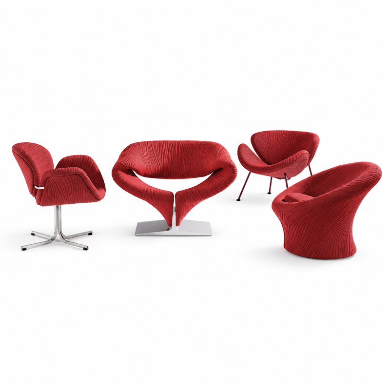 Artifort Orange Slice Fauteuil Edition Anniversaire Kvadrat Rouge Corail Pierre Paulin Icônes Angers Nantes Paris Bordeaux Nice Lyon 8