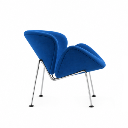 Artifort Orange Slice Fauteuil Kvadrat Bleu Tissu Chrome Tonus Electrique Pierre Paulin Icônes Angers Nantes Paris Bordeaux Nice Lyon Lille Rennes 7
