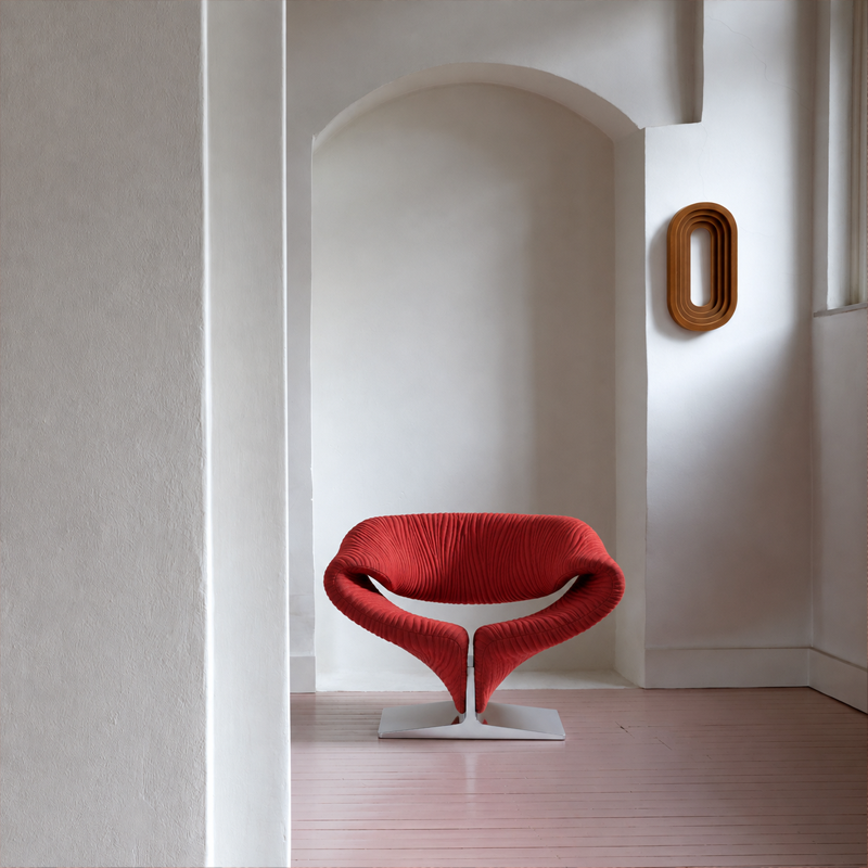 Artifort Ribbon Fauteuil Edition Anniversaire Kvadrat Febrik Rouge Corail Pierre Paulin Icônes Angers Nantes Paris Bordeaux Rennes 7