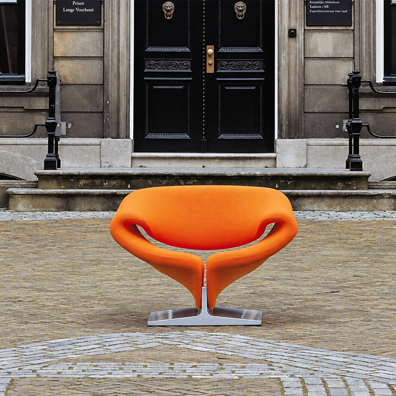 Artifort Ribbon Fauteuil Tonus Ruban Orange 1960 Kvadrat Pierre Paulin Icônes Angers Nantes Paris Bordeaux Rennes Tours Mans Nice Marseille Lyon 2