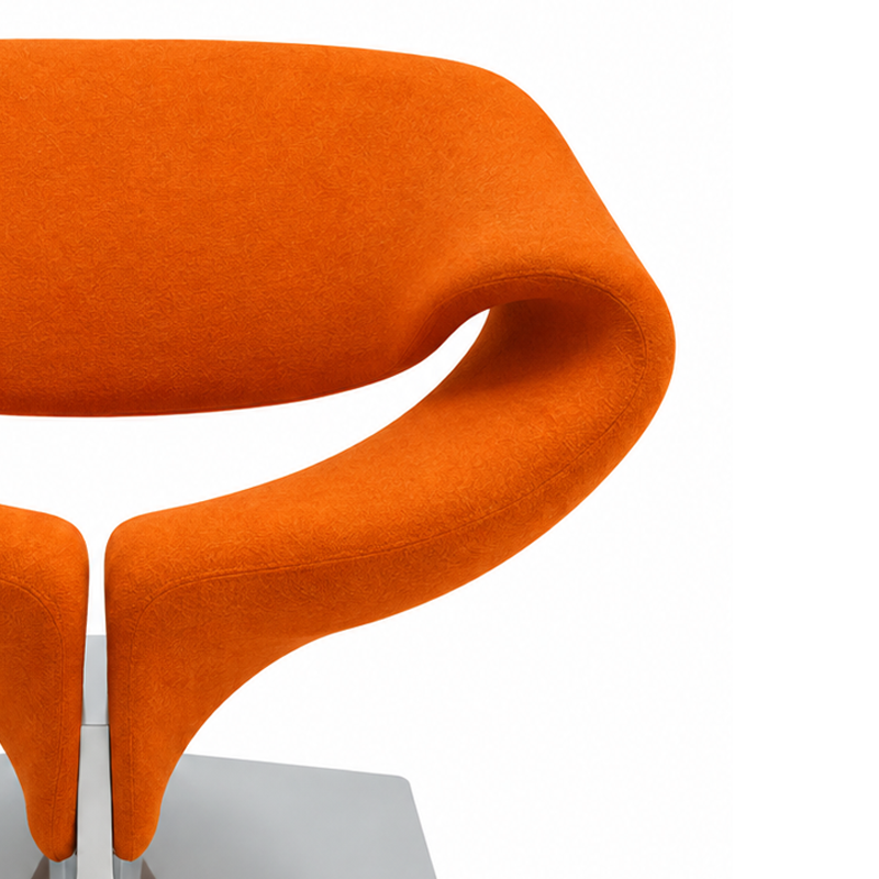 Artifort Ribbon Fauteuil Tonus Ruban Orange 1960 Kvadrat Pierre Paulin Icônes Angers Nantes Paris Bordeaux Rennes Tours Mans Nice Marseille Lyon 5