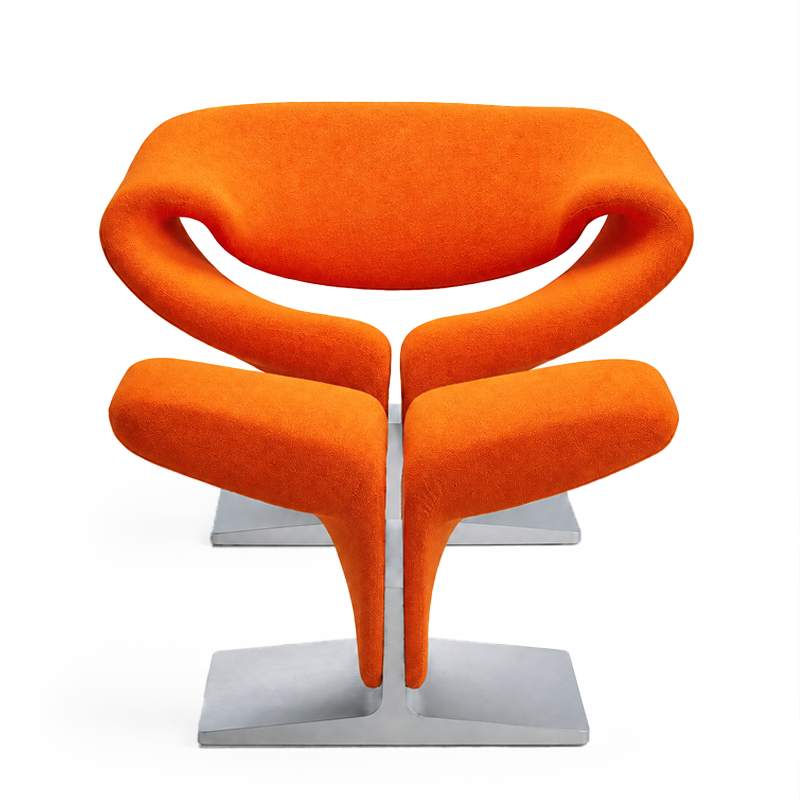 Artifort Ribbon Fauteuil Tonus Ruban Orange 1960 Kvadrat Pierre Paulin Icônes Angers Nantes Paris Bordeaux Rennes Tours Mans Nice Marseille Lyon 7