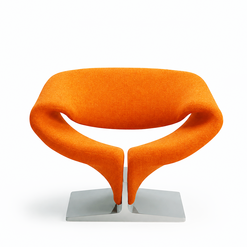 Artifort Ribbon Fauteuil Tonus Ruban Orange 1960 Kvadrat Pierre Paulin Icônes Angers Nantes Paris Bordeaux Rennes Tours Mans Nice Marseille Lyon