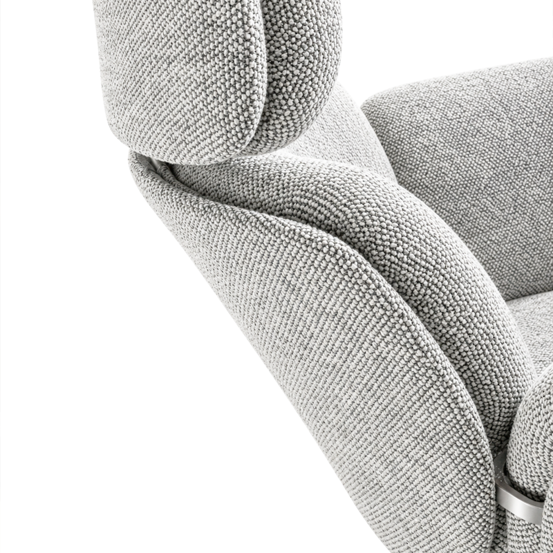 Artifort Tulip F550 Fauteuil Gris Tissu Taro Chrome Pivotant Pierre Paulin Icônes Angers Nantes Paris Bordeaux Rennes Lille Laval 7