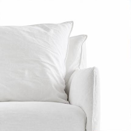 Gervasoni Ghost 05 Fauteuil Tissu Blanc Lino Quickship Icônes Paola Navone Angers Nantes Paris Bordeaux Rennes Tours Mans Laval Baule Niort 7