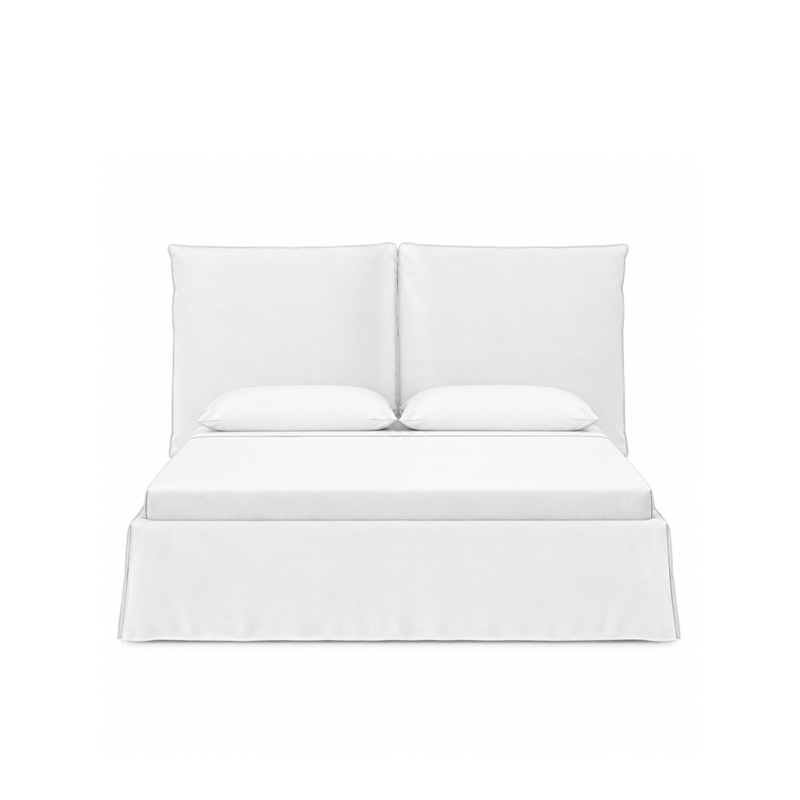 Gervasoni Lit Double 160x200 Tissu Blanc Lino Quickship Icônes Paola Navone Angers Nantes Paris Bordeaux Rennes Tours Mans Laval Baule Porni   Copie (2)