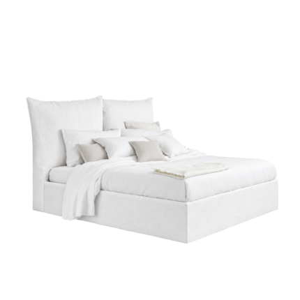 Gervasoni Lit Double 160x200 Tissu Blanc Lino Quickship Icônes Paola Navone Angers Nantes Paris Bordeaux Rennes Tours Mans Laval Baule Pornichet 9