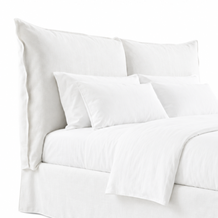 Gervasoni Lit Double 160x200 Tissu Blanc Lino Quickship Icônes Paola Navone Angers Nantes Paris Bordeaux Rennes Tours Mans Laval Baule Pouligen