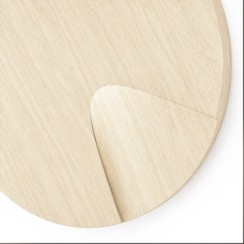 Vibia Applique Dots Bois Chêne Halo Rond Luminaire rotatif Martín Azúa Icônes Angers Nantes Paris Bordeaux Nice Tours Mans Rennes 5