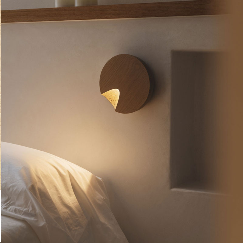 Vibia Applique Dots Bois Chêne Halo Rond Luminaire rotatif Martín Azúa Icônes Angers Nantes Paris Bordeaux Nice Tours Mans Rennes 7