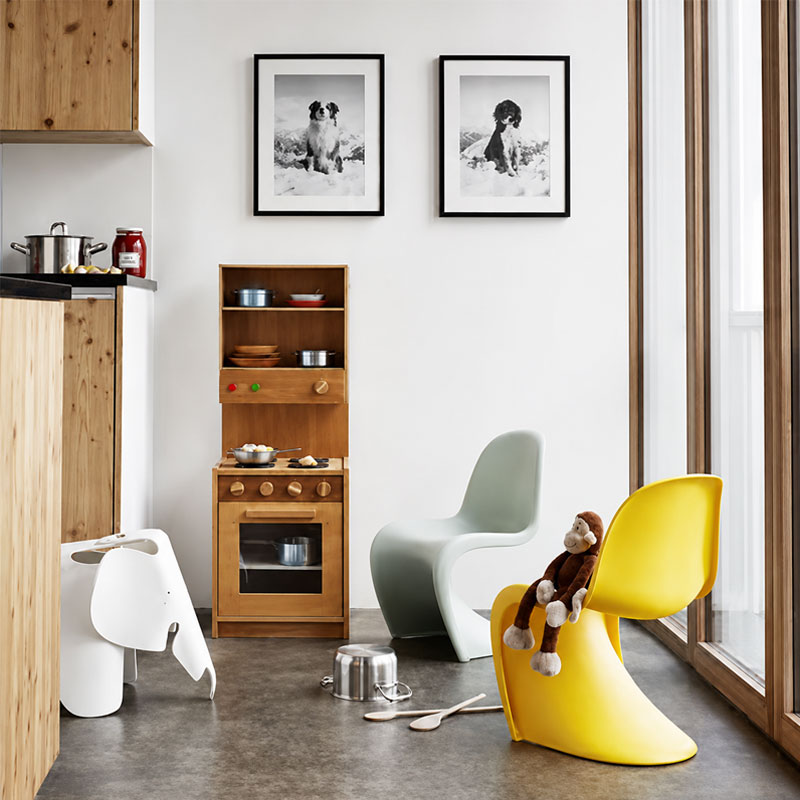 Vitra Chaise Junior enfant Chair Panton Vert Gris Soft mint Plastique Verner Icônes Angers Nantes Paris Bordeaux Nice Tours Lyon Lille Rennes 5