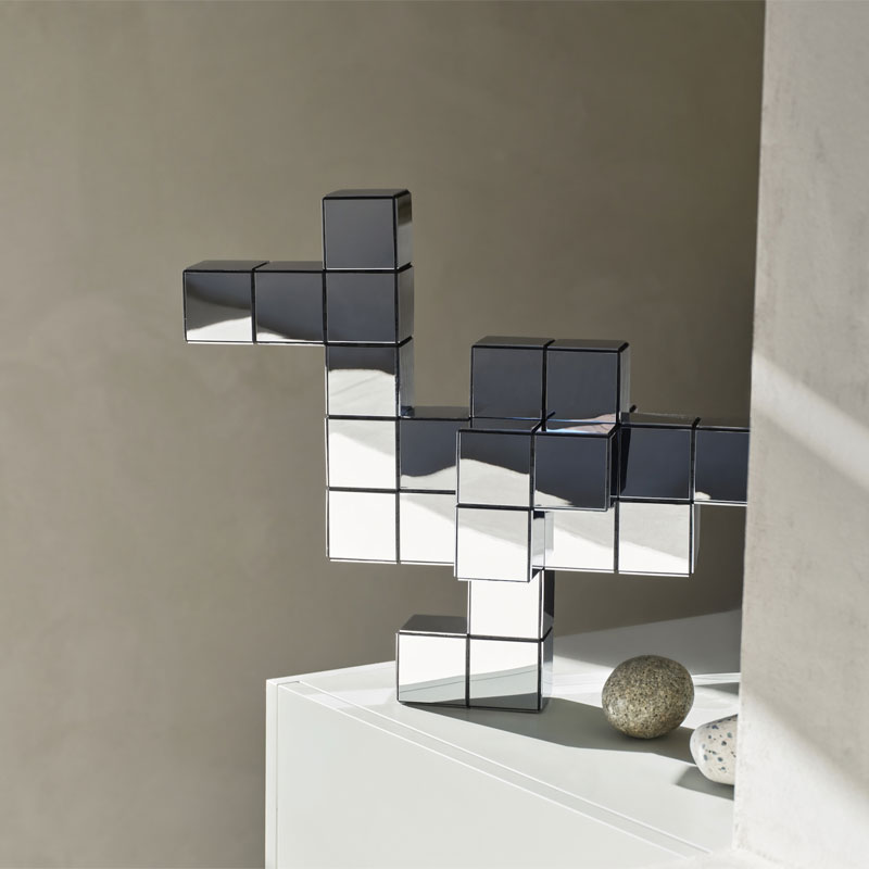 Vitra Panton Cubes Duck Chrome Miroir Objet deco Sculpture Animaux Verner Panton Icônes Angers Nantes Paris Bordeaux Nice Tours Mans Rennes Lyon 4
