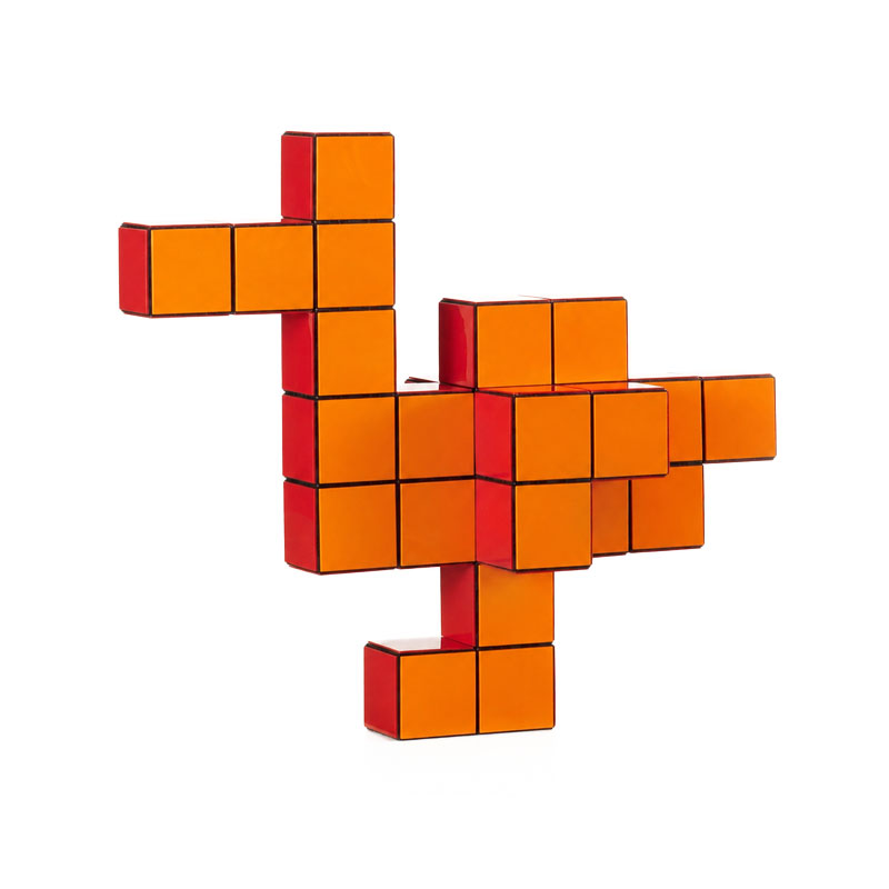 Vitra Panton Cubes Duck Orange Objet deco Sculpture Animaux geometrie Verner Panton Icônes Angers Nantes Paris Bordeaux Nice Tours Mans Rennes 5