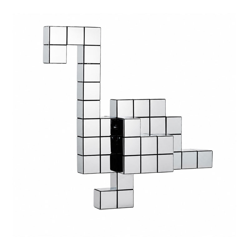 Vitra Panton Cubes Flamingo Chrome Objet deco Sculpture Animaux Verner Panton Icônes Angers Nantes Paris Bordeaux Nice Tours Mans Rennes Lyon