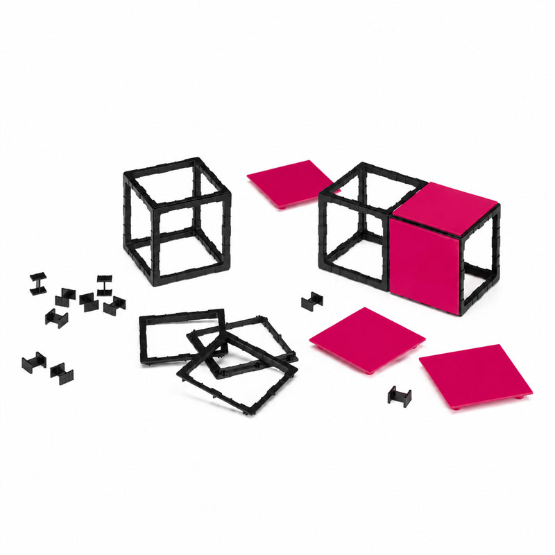 Vitra Panton Cubes Flamingo Rouge Objet deco Sculpture Animaux Verner Panton Icônes Angers Nantes Paris Bordeaux Nice Tours Mans Rennes Lyon 7