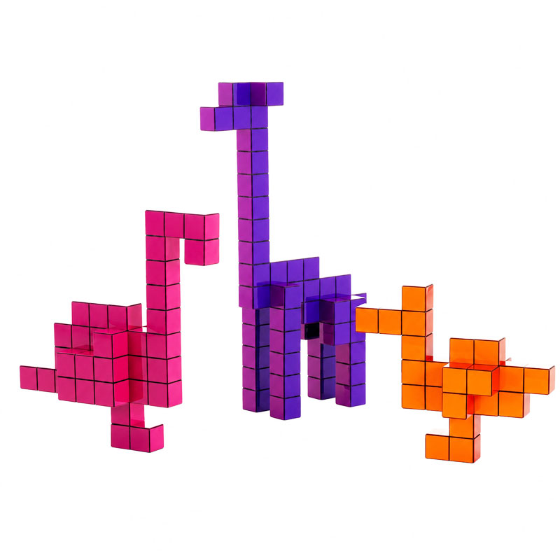 Vitra Panton Cubes Giraffe Violet Objet deco Sculpture Animaux Verner Panton Icônes Angers Nantes Paris Bordeaux Nice Tours Mans Rennes