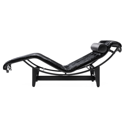 Cassina Chaise Longue LC4 Peau Poil Noir Structure Mat Inclinable Repos Corbusier Perriand Icônes Angers Nantes Paris Bordeaux Rennes Nice 9