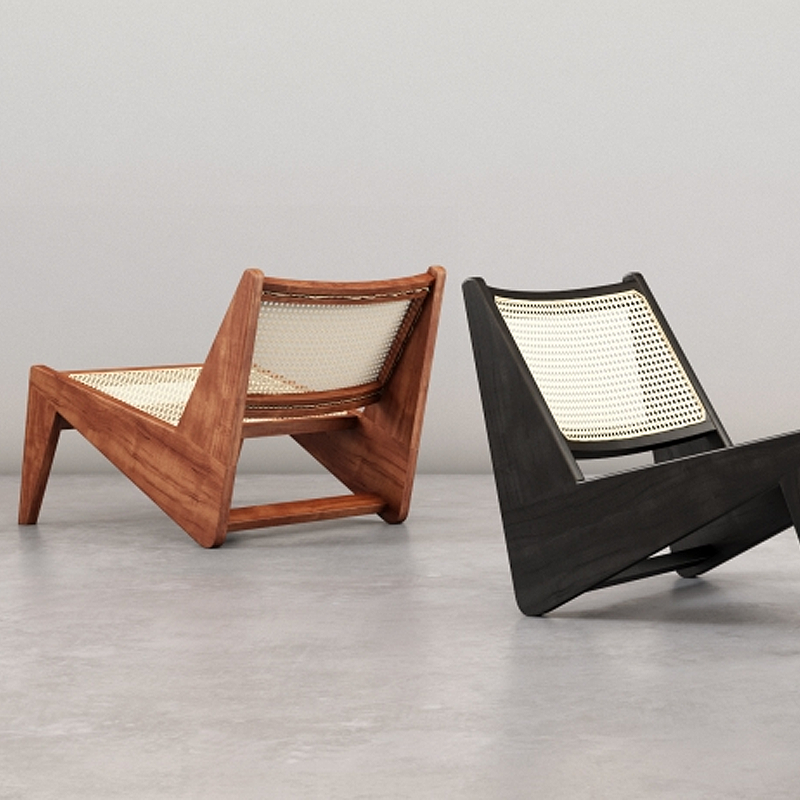 Deux fauteuils Kangourou 058 Cassina en finitions différentes