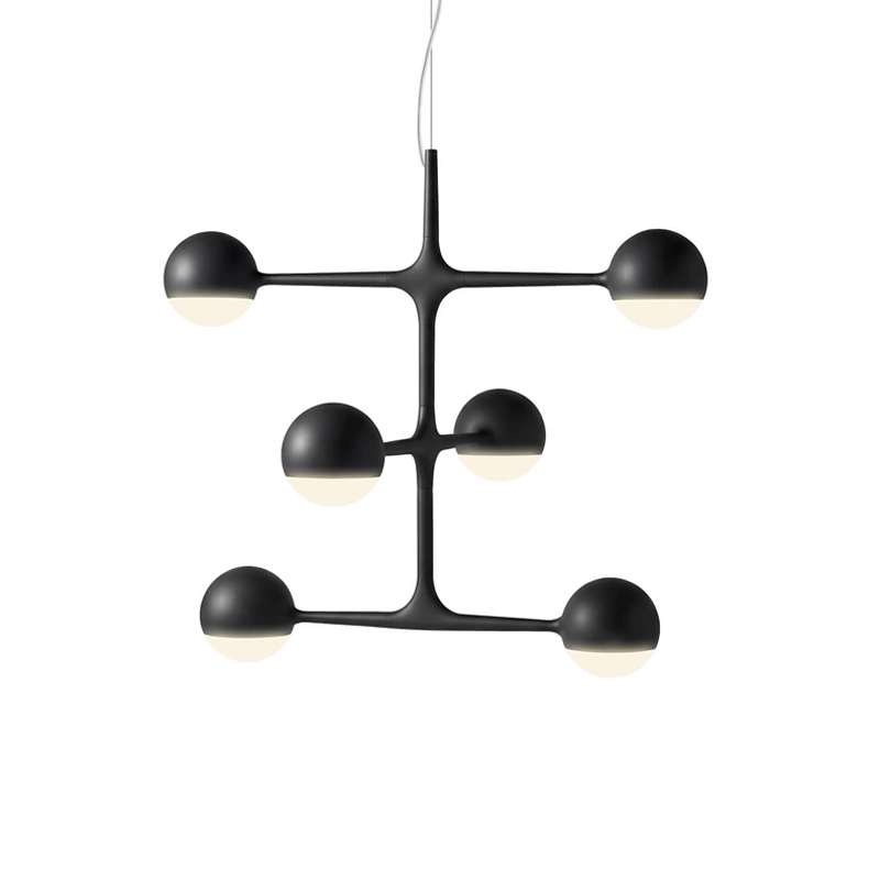 Cassina Suspension dot pattern light chandelier Noir  Charles et Ray Eames Icônes Angers Nantes Paris Bordeaux rennes Tours Mans Orleans 1