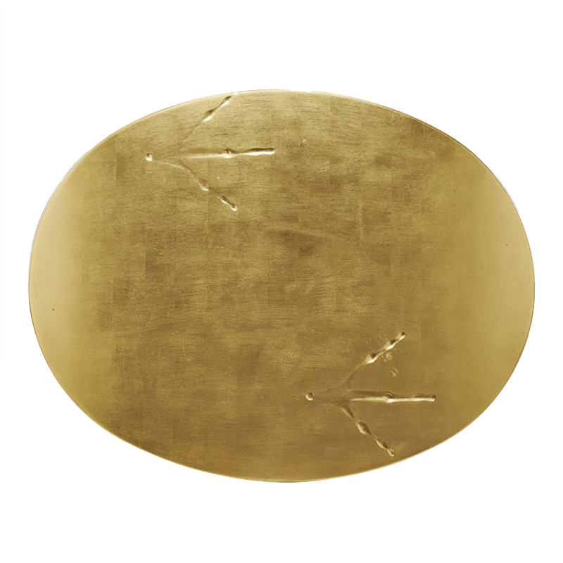 Cassina Table Traccia w50 01 Meret Oiseau Oppenheim Or jaune Icônes Angers Nantes Paris Bordeaux Rennes Tours Cholet