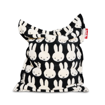 Fatboy Pouf  Original Slim Teddy x Miffy Lapin Noir Moumoute Enfant Bergman Bruna Setälä Icônes Angers Nantes Paris Bordeaux Rennes