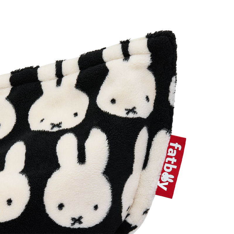 Fatboy Pouf  Original Slim Teddy x Miffy Lapin Noir Moumoute Enfant Bergman Bruna Setälä Icônes Angers Nantes Paris Bordeaux Rennes 1