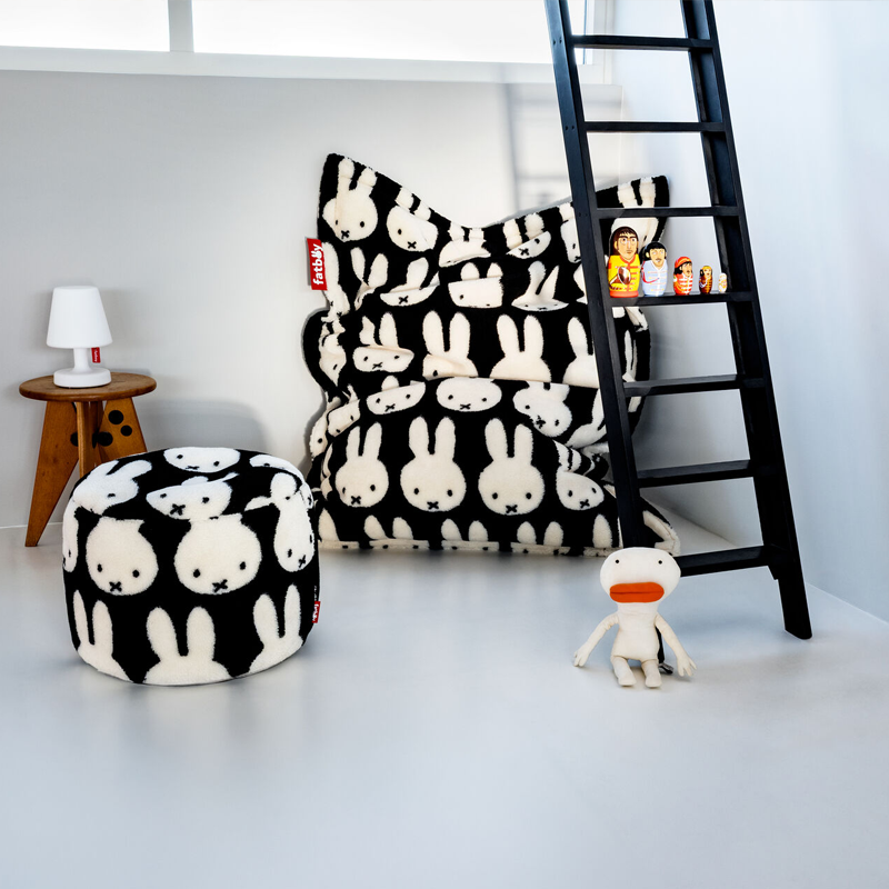Fatboy Pouf Point Teddy x Miffy Blanc Noir Enfant Lapin Bergman Bruna Setälä Icônes Angers Nantes Paris Bordeaux Rennes Lyon Lille 5
