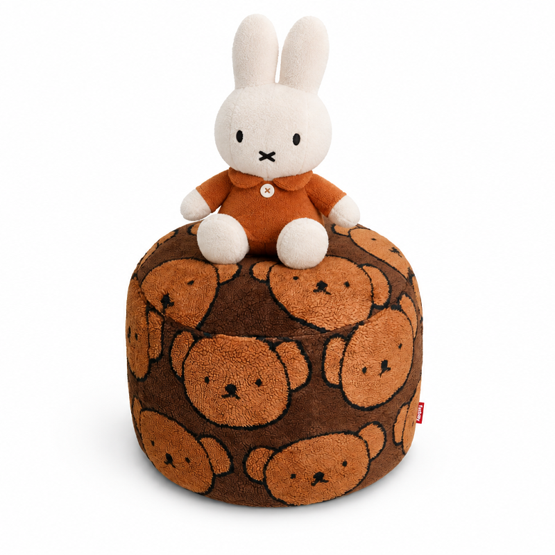 Fatboy Pouf Point Teddy x Miffy Boris Marron Moumoute Enfant Ours Bergman Jukka Setälä Icônes Angers Nantes Paris Bordeaux Rennes Lyon Lille 5