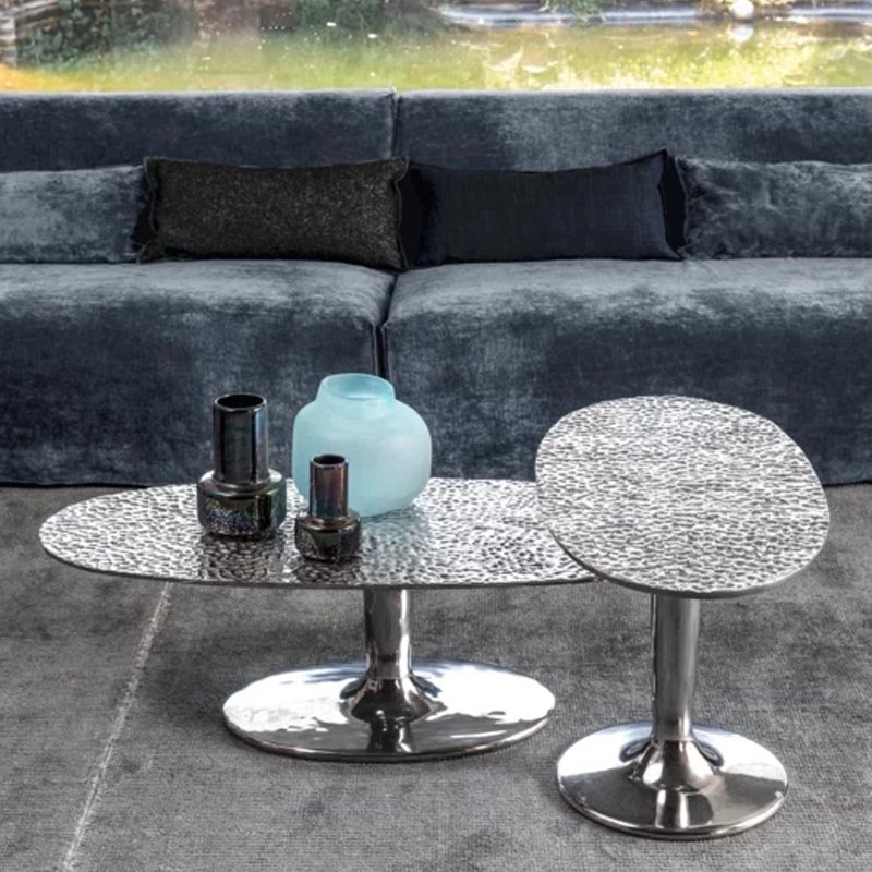 Gervasoni Table Basse Next 147 148 Gueridon Fonte Aluminium Martelé Quickship Icônes Paola Navone Angers Nantes Paris Bordeaux Rennes Mans Tours Saintes 2