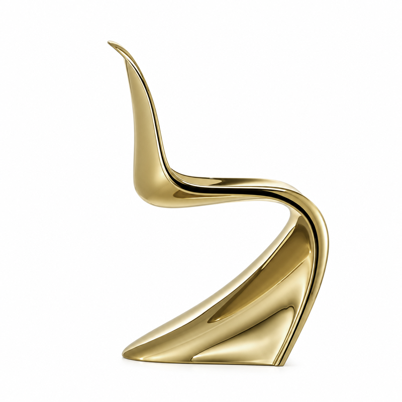 Vitra Chaise Panton Chair Classic Gold Or Edition limitée Verner Panton Icônes Angers Nantes Paris Bordeaux Rennes Cannes Lyon