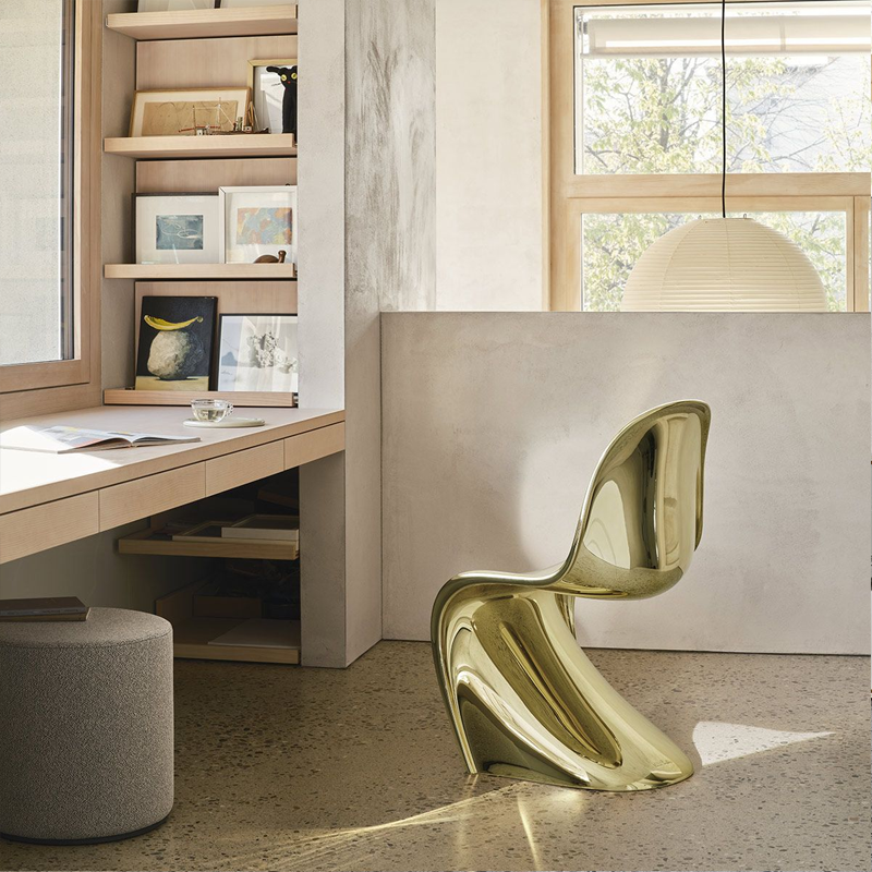 Vitra Chaise Panton Chair Classic Gold Or Edition limitée Verner Panton Icônes Angers Nantes Paris Bordeaux Rennes Marseille