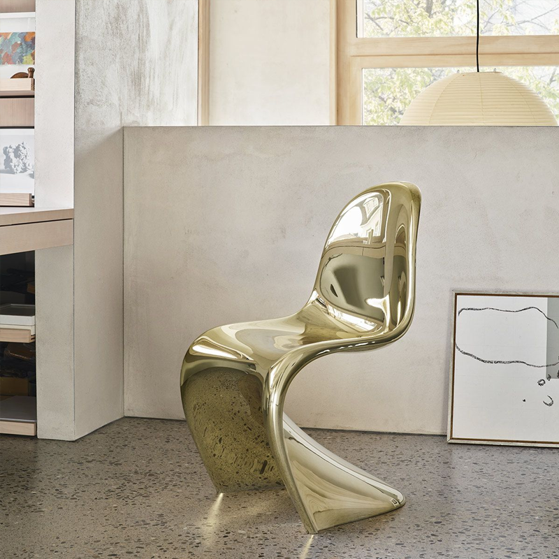 Vitra Chaise Panton Chair Classic Gold Or Edition limitée Verner Panton Icônes Angers Nantes Paris Bordeaux Rennes Montpelier