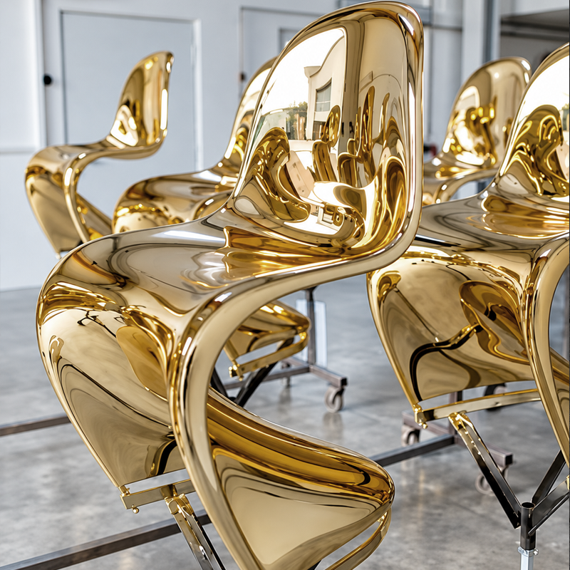 Vitra Chaise Panton Chair Classic Gold Or Edition limitée Verner Panton Icônes Angers Nantes Paris Bordeaux Rennes Tours